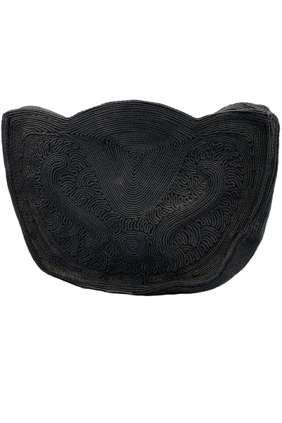 1940s Black Corded Bag