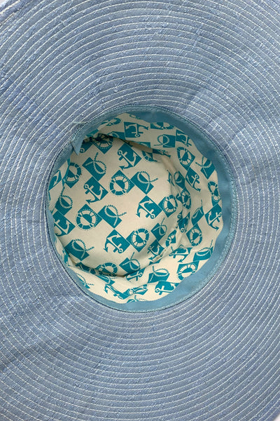 1970s Sky Blue Sunhat
