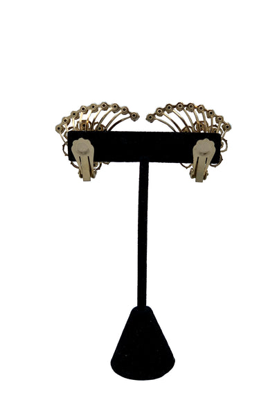 1960s Aurora Borealis Crawler Earrings