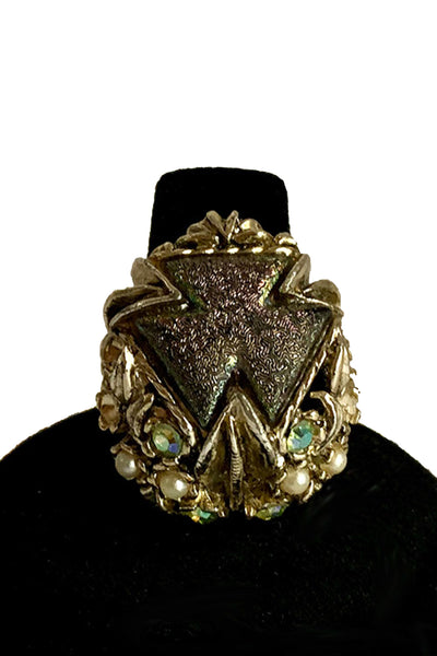 1960s Aurora Borealis Cocktail Ring