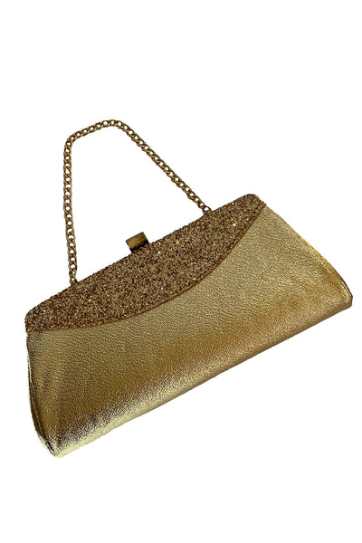 1960's Gold Glitter Evening Bag