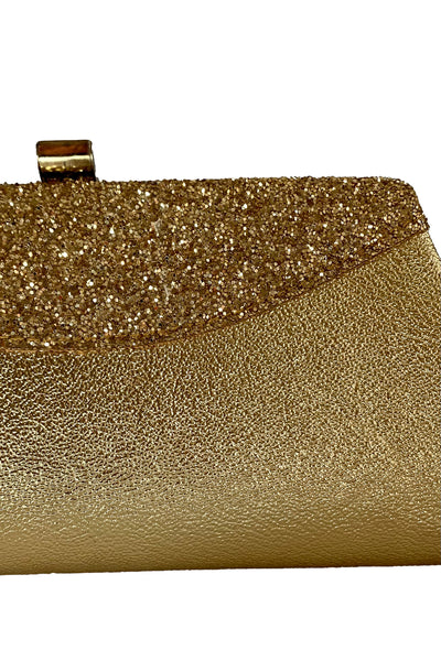 1960s Gold Glitter Evening Bag