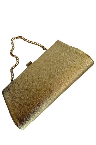 1960s Gold Glitter Evening Bag
