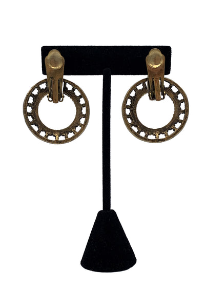 1960s Gold Loop Earrings