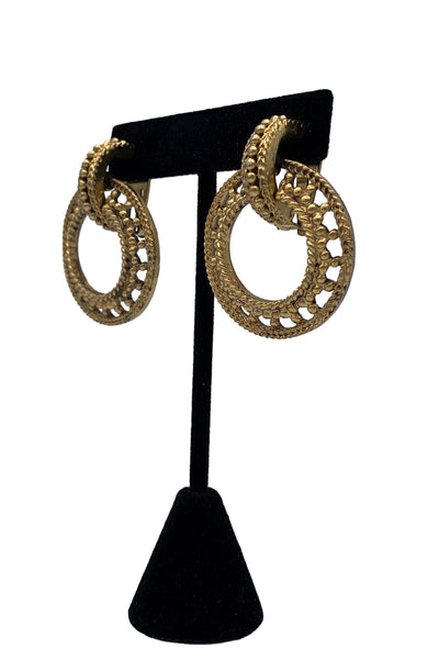 1960s Gold Loop Earrings