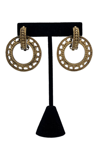 1960's Gold Loop Earrings