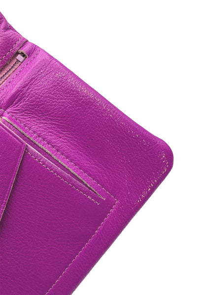 1960s Purple and Gold Metallic Leather Wallet