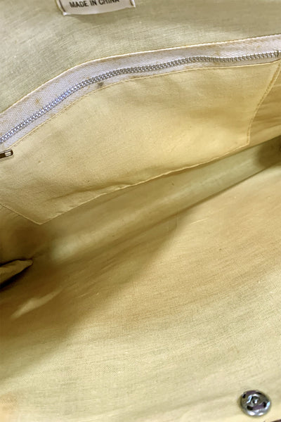 1980s Eggplant Purple Woven Bag