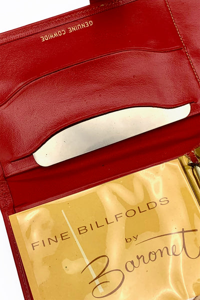 1950s Red Baronet Wallet