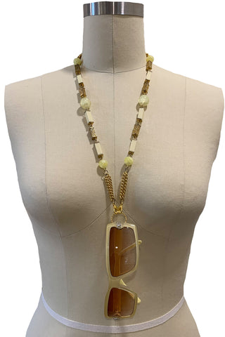 Cream, Pale Yellow and Gold Multi-Purpose Chain