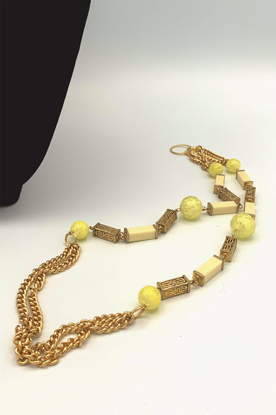 Cream, Pale Yellow and Gold Multi-Purpose Chain