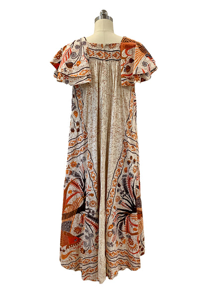 1970s Batik Tent Dress