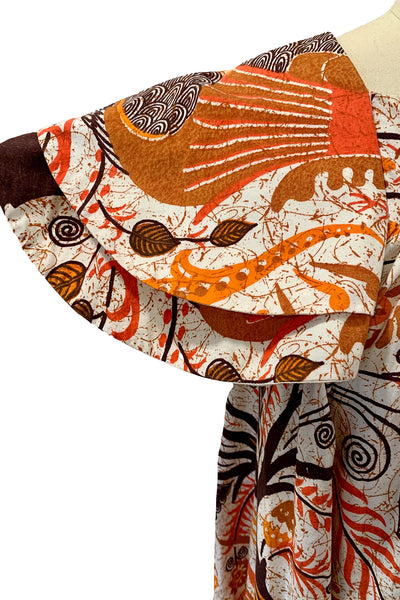 1970s Batik Tent Dress