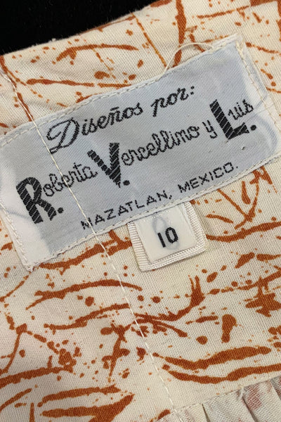 1970s Batik Tent Dress