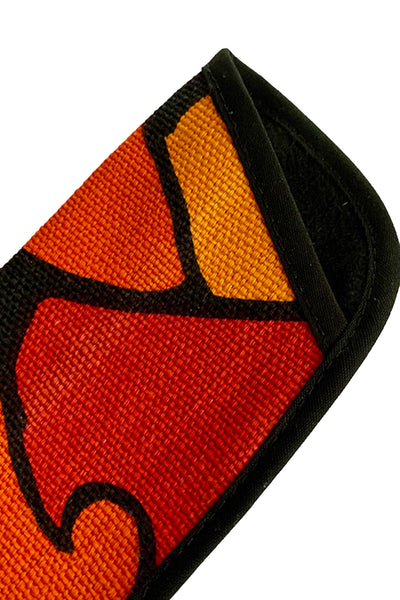 Orange, Red and Black Eyeglass Case