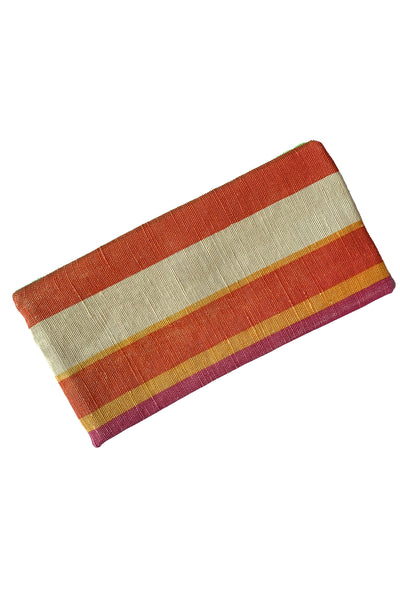 Vintage Textile Stripe Mini Clutch