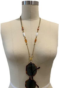 Tortoise and White Multi-Purpose Chain