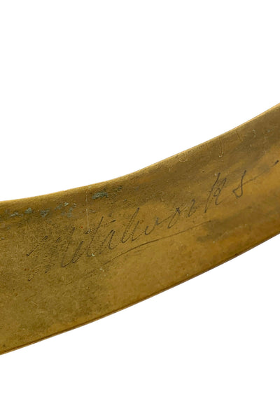 1970's Textured Brass Collar Necklace