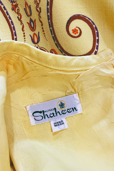 1960's Buttercup Yellow Tunic Top