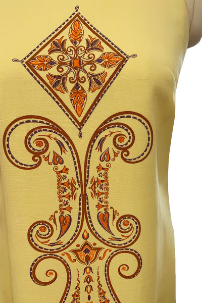 1960's Buttercup Yellow Tunic Top