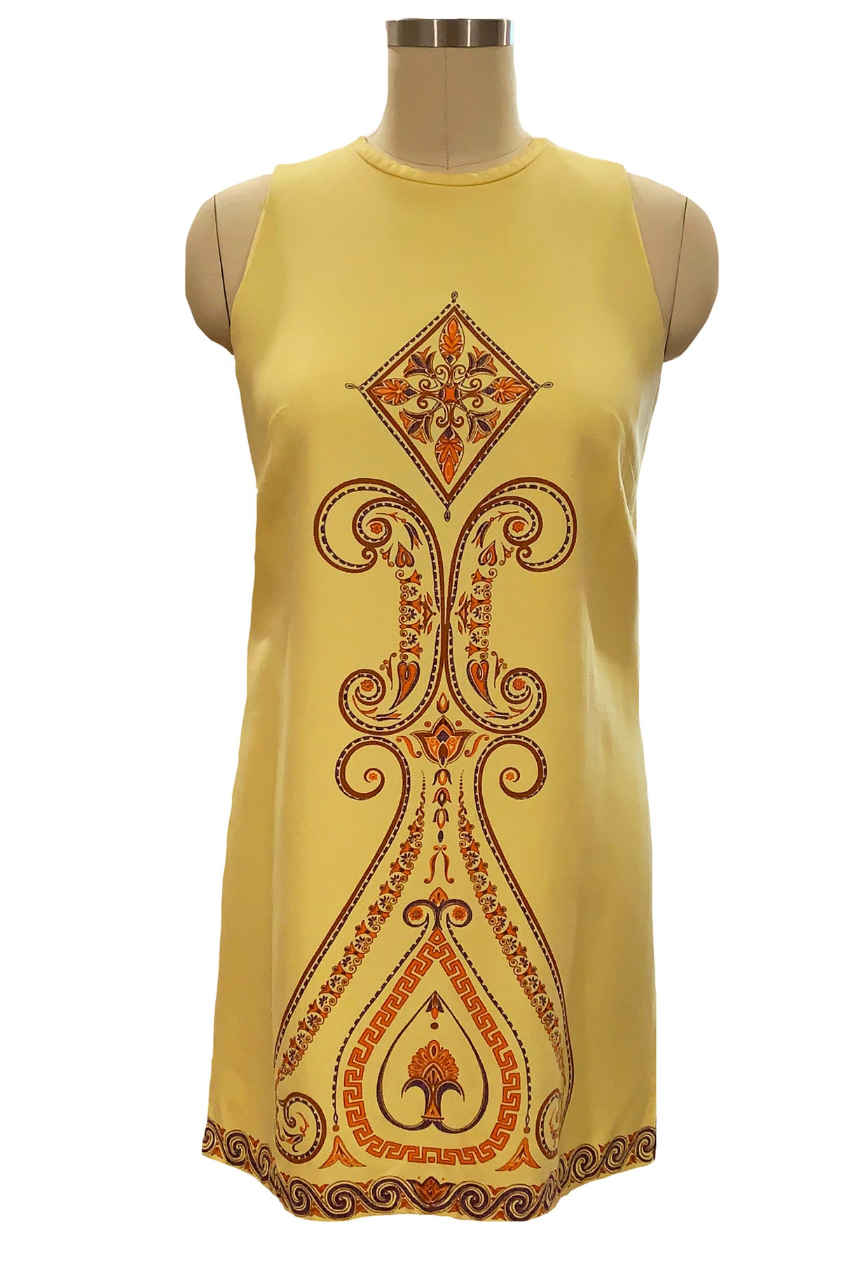 1960's Buttercup Yellow Tunic Top