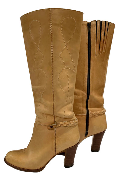 1970's Camel Buskens Tall Boot