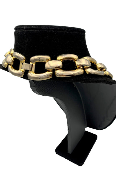 1970's Gold Tone Chunky Chain Necklace