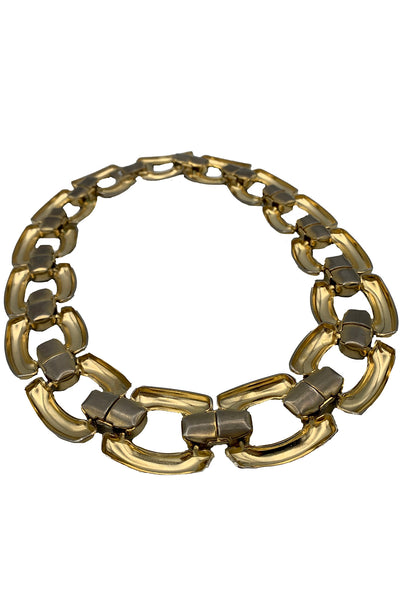 1970's Gold Tone Chunky Chain Necklace