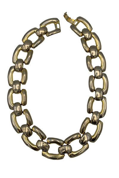 1970's Gold Tone Chunky Chain Necklace