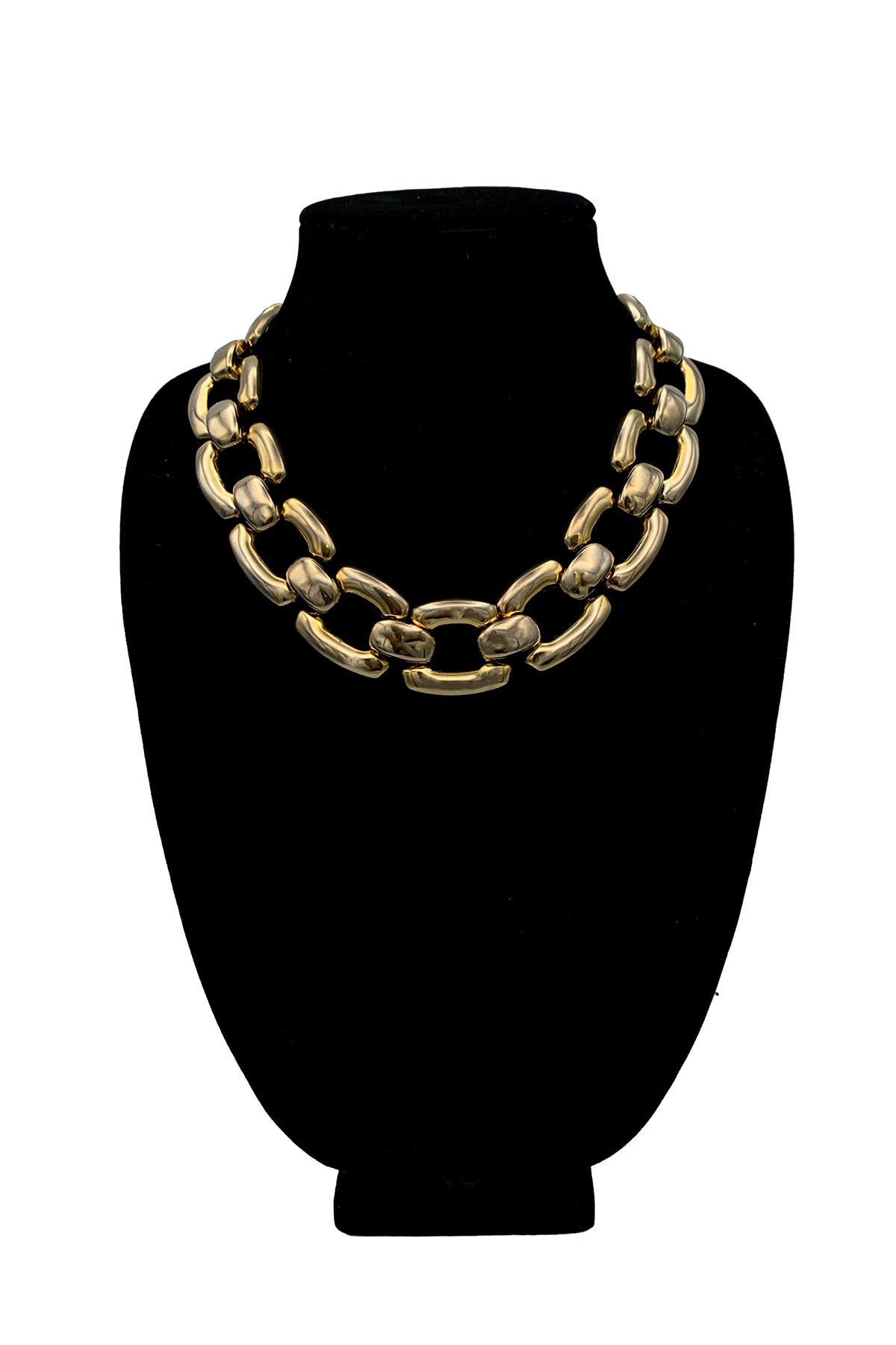 1970's Gold Tone Chunky Chain Necklace