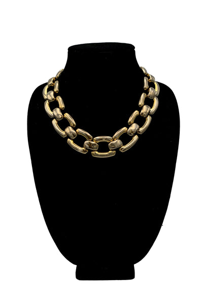 1970's Gold Tone Chunky Chain Necklace