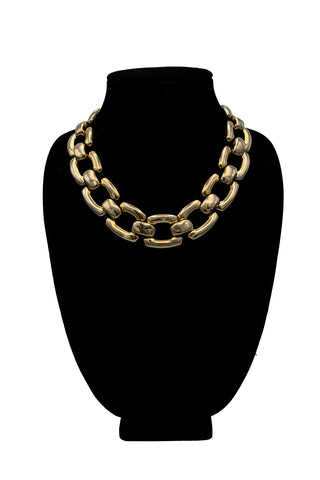 1970's Gold Tone Chunky Chain Necklace