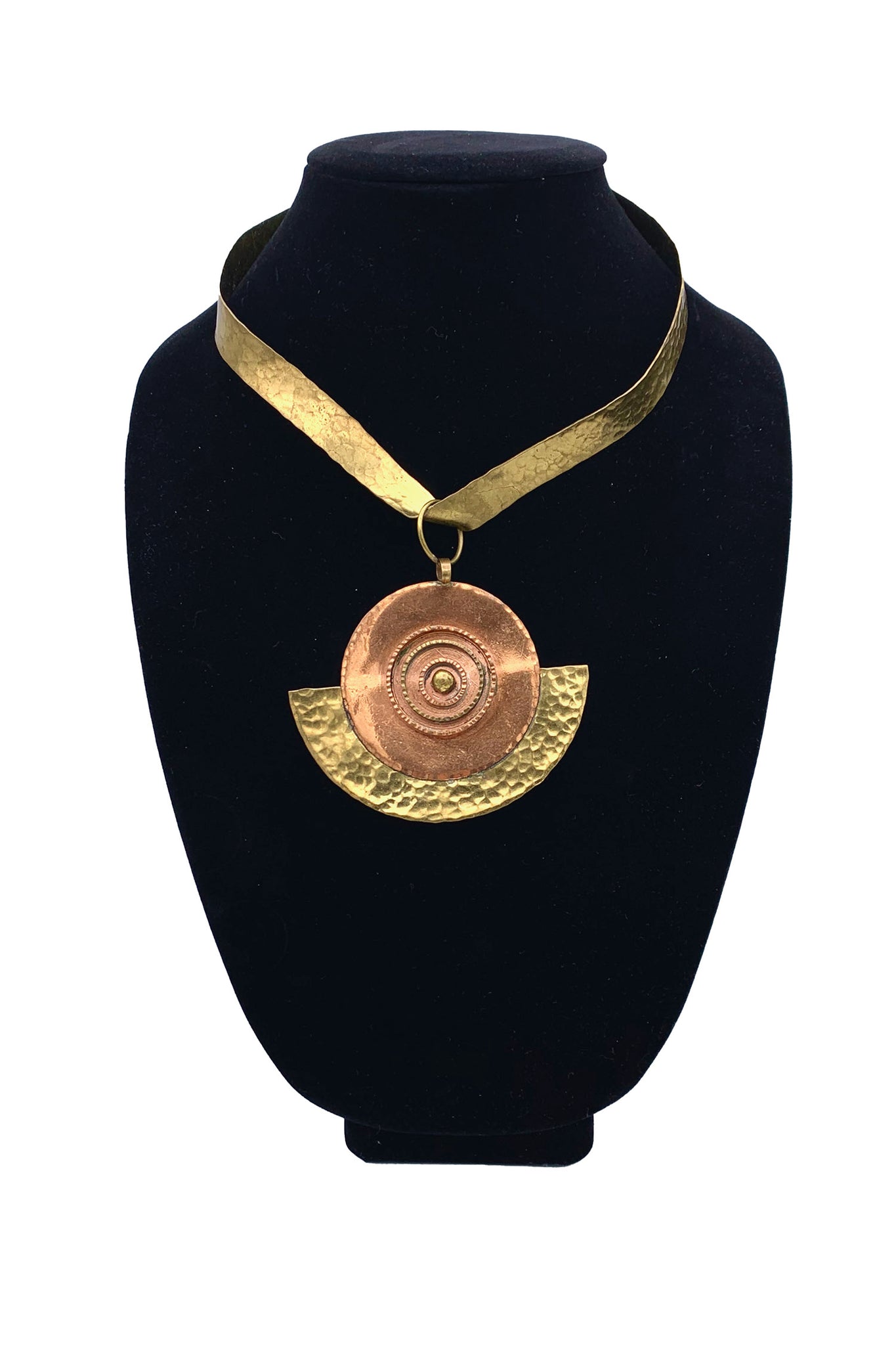 1980's Mixed Metal Medallion Choker