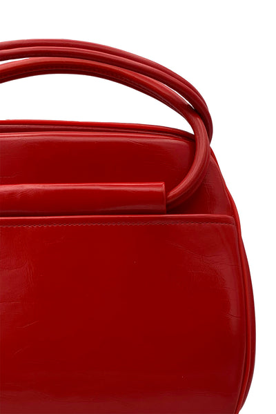 1960's Cranberry Red Purse