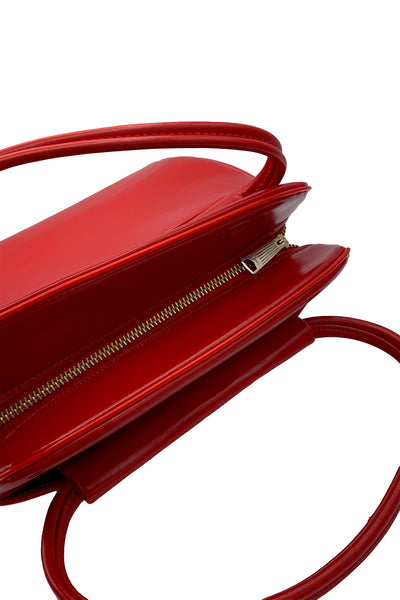 1960's Cranberry Red Purse