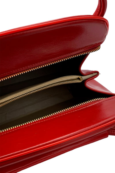 1960's Cranberry Red Purse