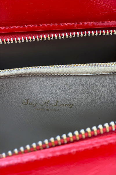 1960's Cranberry Red Purse