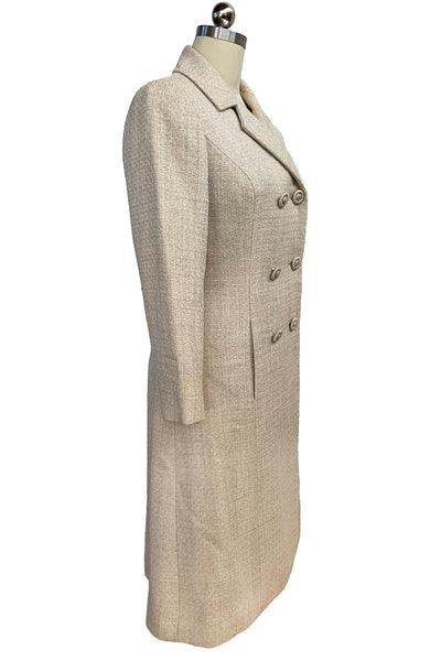 1960's Cream Double Breasted Coat