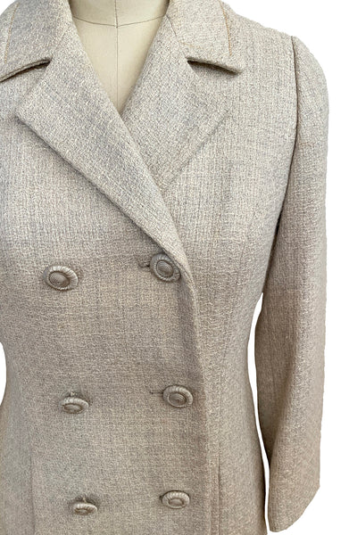 1960's Cream Double Breasted Coat