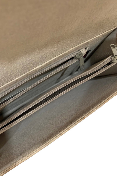 1980s Cream Eel Skin Bag
