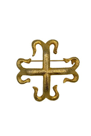 1960s Gold Cross Pin