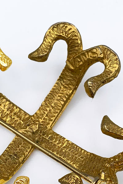 1960s Gold Cross Pin