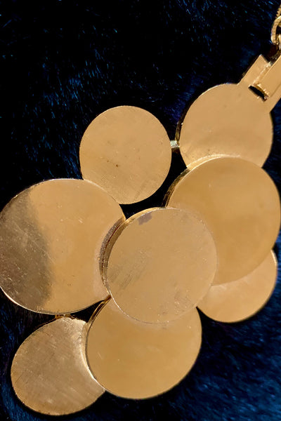 1970s Gold Dot Trifari Pendant Necklace