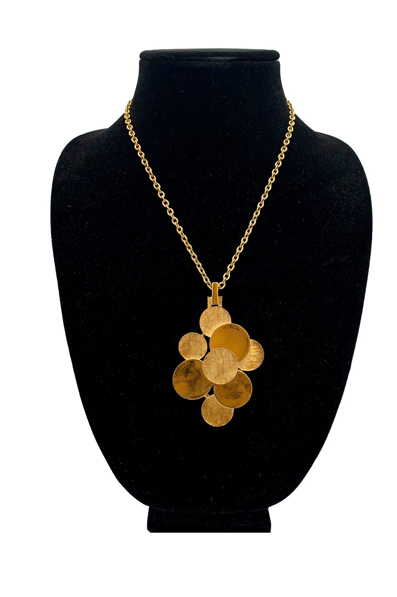 1970's Gold Dot Trifari Pendant Necklace