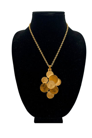 1970's Gold Dot Trifari Pendant Necklace