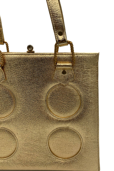 1960s Gold Lamé Handbag