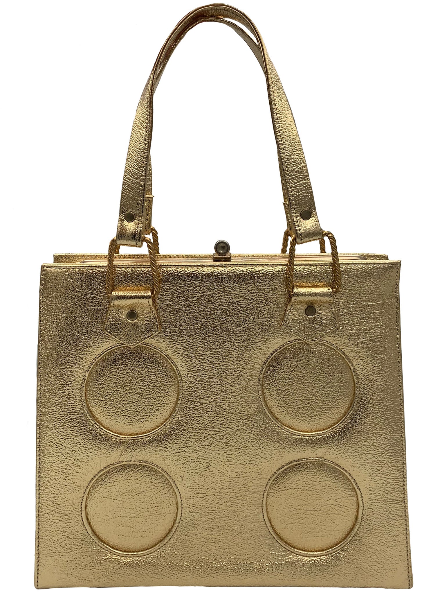 1960's Gold Lamé Handbag