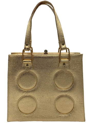 1960's Gold Lamé Handbag
