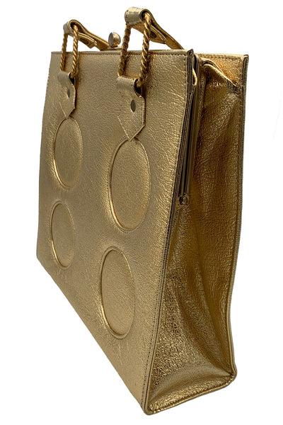 1960s Gold Lamé Handbag