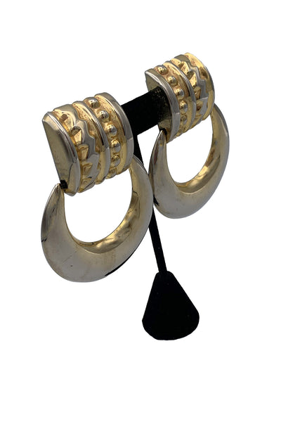 1970's Gold Tone Hoop Earrings